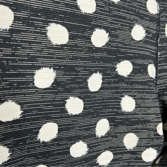 Outdoor Voices Polka Dot Leggings Small Crop TechSweat 3/4 Flex black white - Picture 7 of 13